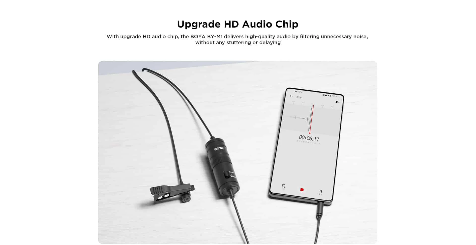 Boya BY-M1 Omnidirectional Lavalier Microphone 3.5mm - Thumbnail 7