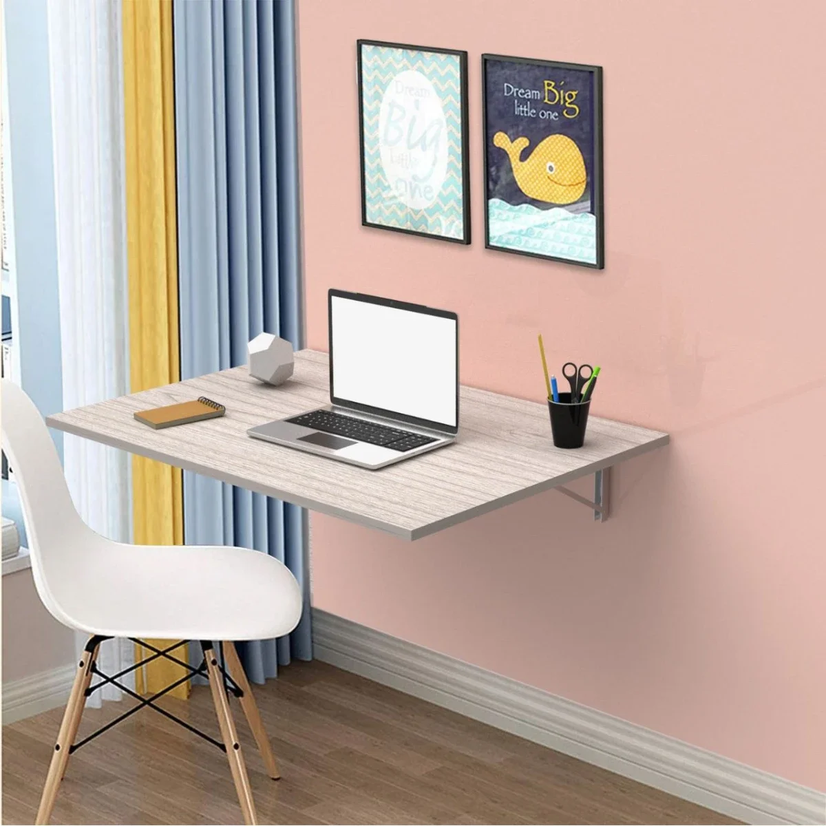 Tic Top Wall-Mounted Drop-Down Table 60 x 80 cm - Thumbnail 3