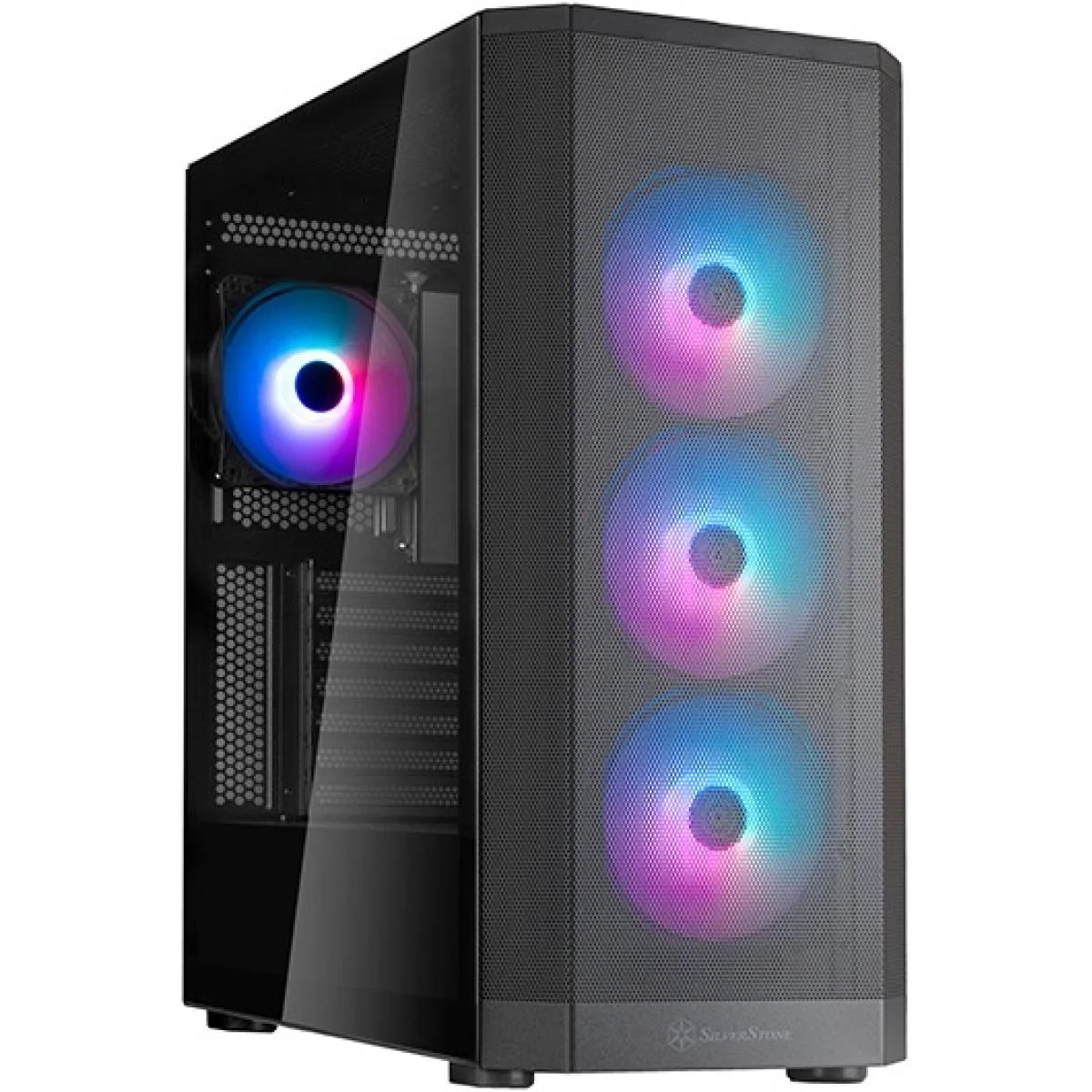 SilverStone FARA 514X Black ARGB ATX Mid-Tower Gaming Case with 4x120mm Fans