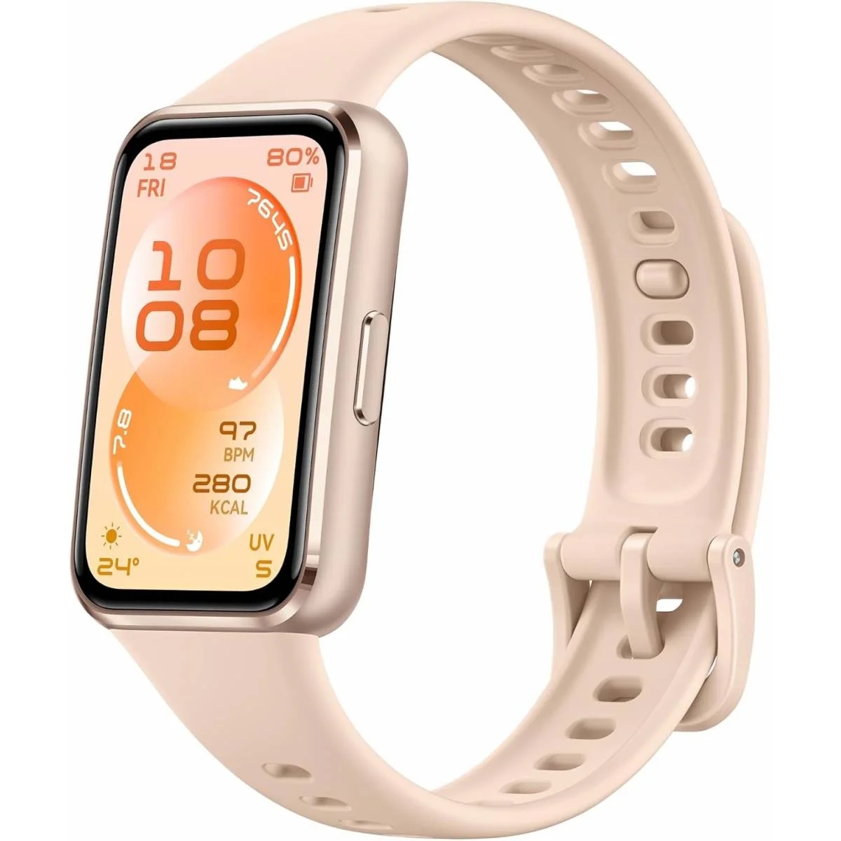 HUAWEI Band 11 Aluminium Fitness Tracker, 1.64-Inch AMOLED, 5 ATM, 14-Day Battery, Beige