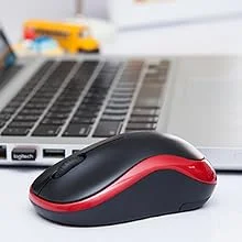 ماوس لاسلكي Logitech M185 بتردد 2.4GHz ومستقبل USB ودقة 1000 DPI رمادي Swift - Thumbnail 10