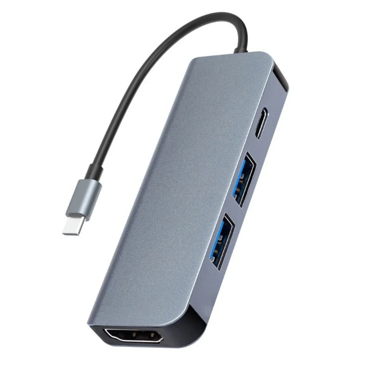 4-in-1 USB-C Hub with USB-C, 2 USB 2.0 Ports and HDTV Output
