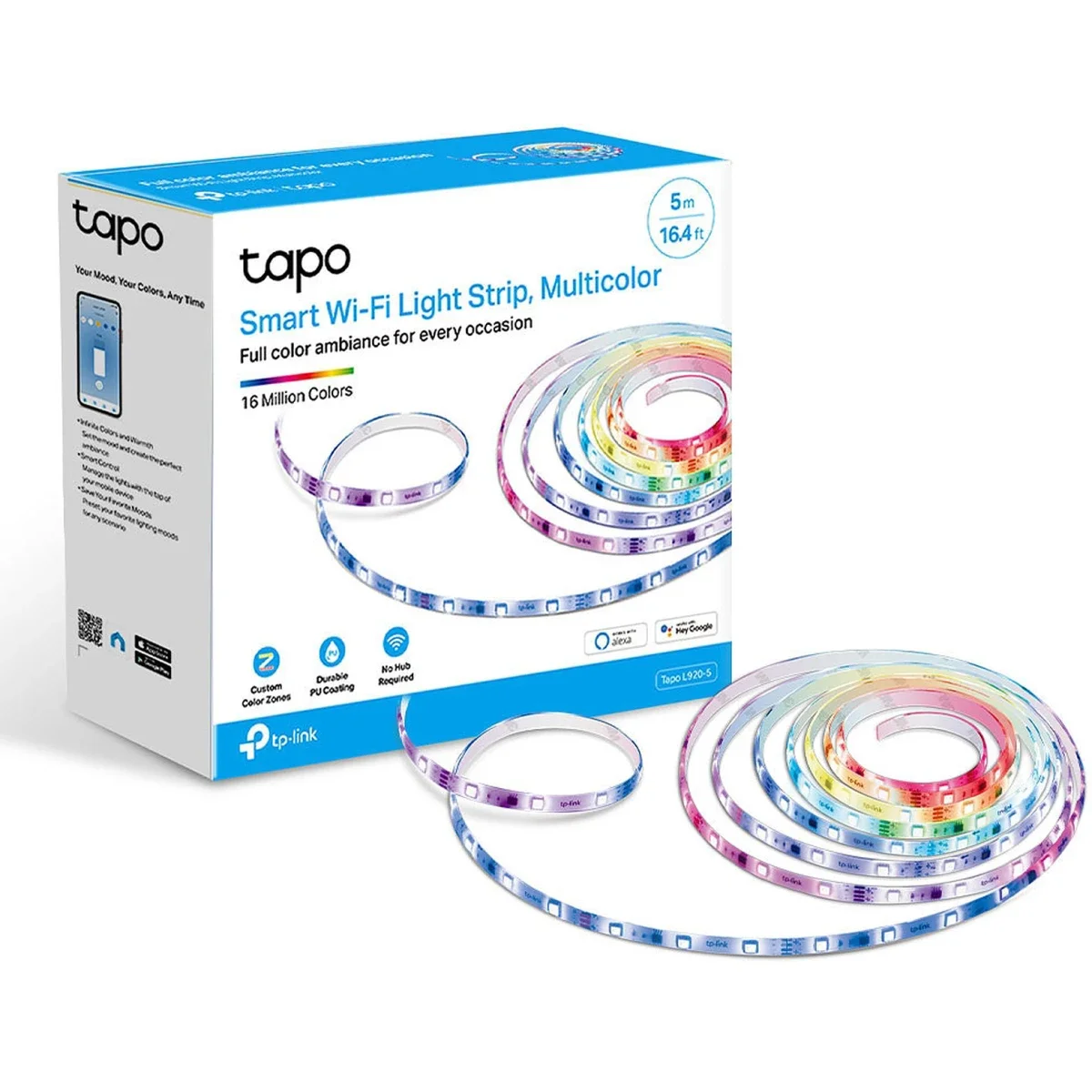 TP-LINK Tapo L920-5 Smart Wi-Fi Light Strip Multicolor 5 Meter with Voice Control - Image 1