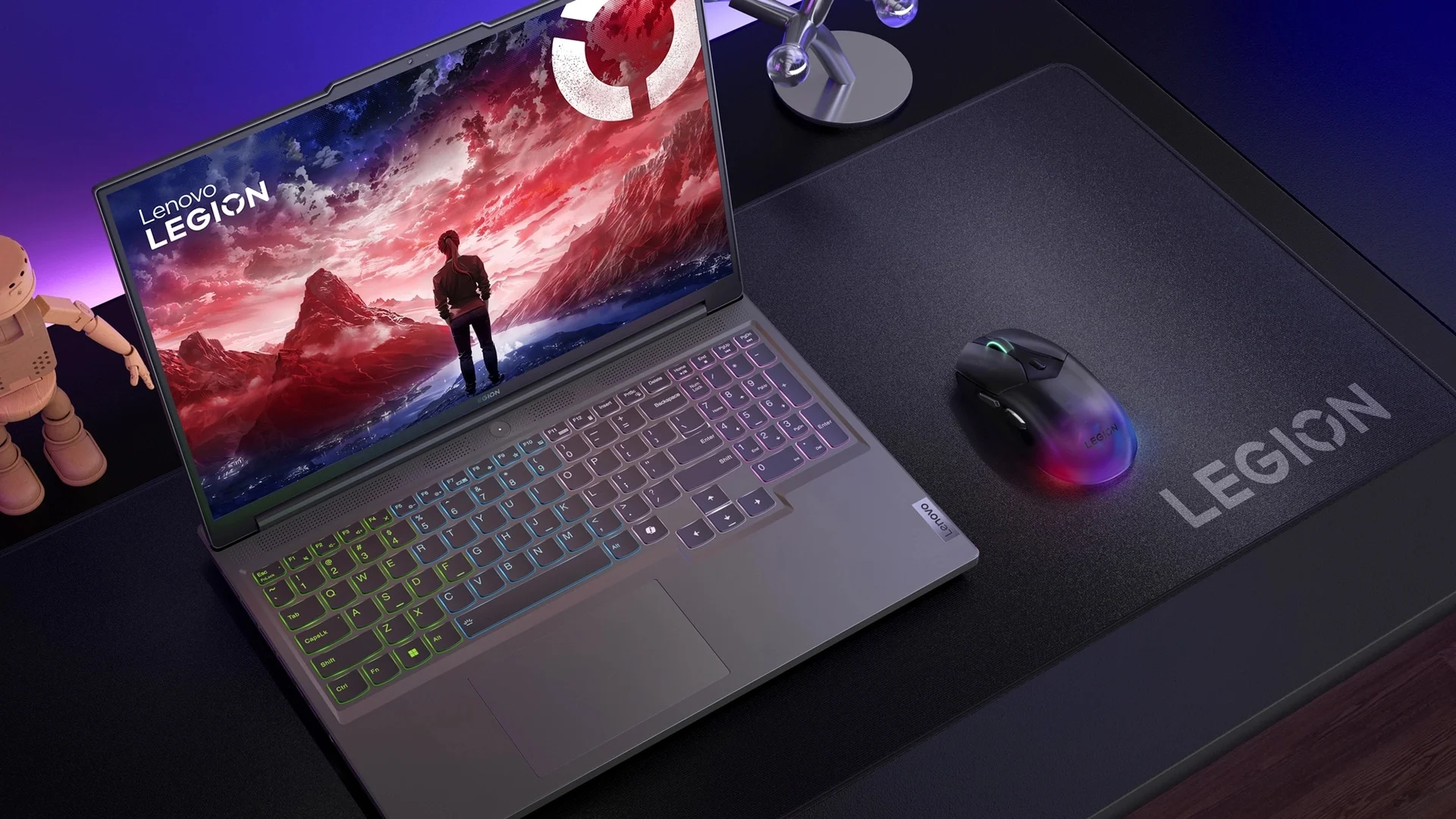 ماوس ألعاب Lenovo Legion M410 لاسلكي مزدوج الوضع، 16000 DPI، 6 أزرار - Thumbnail 11