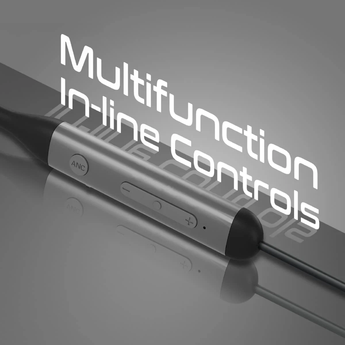 سماعات رقبة لاسلكية Promate Velcon مع عزل ضوضاء ANC وBluetooth وIPX4 وتشغيل 35 ساعة - Image 2