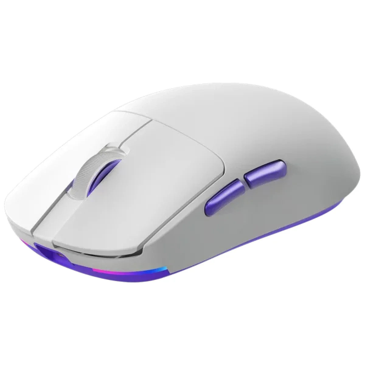 Proove Superfight Wireless Tri-Mode Gaming Mouse, 12000 DPI, Charging Dock, White/Purple - Thumbnail 5