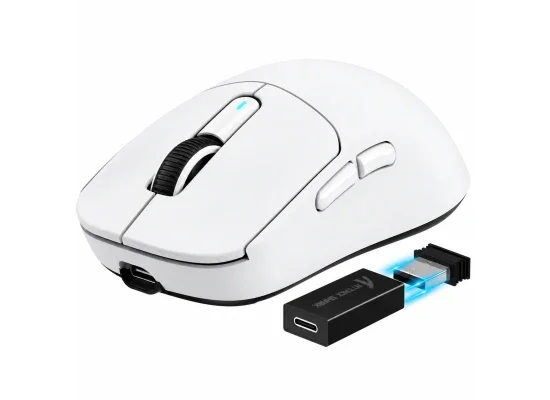 ماوس ألعاب ATTACK SHARK X3 PRO لاسلكي ثلاثي الاتصال 8K أبيض