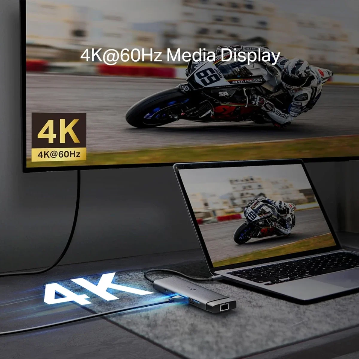موزع USB Type-C TP-LINK UH9120C 9 في 1 مع HDMI بدقة 4K@60Hz وإيثرنت جيجابت وPD بقدرة 100W - Image 6