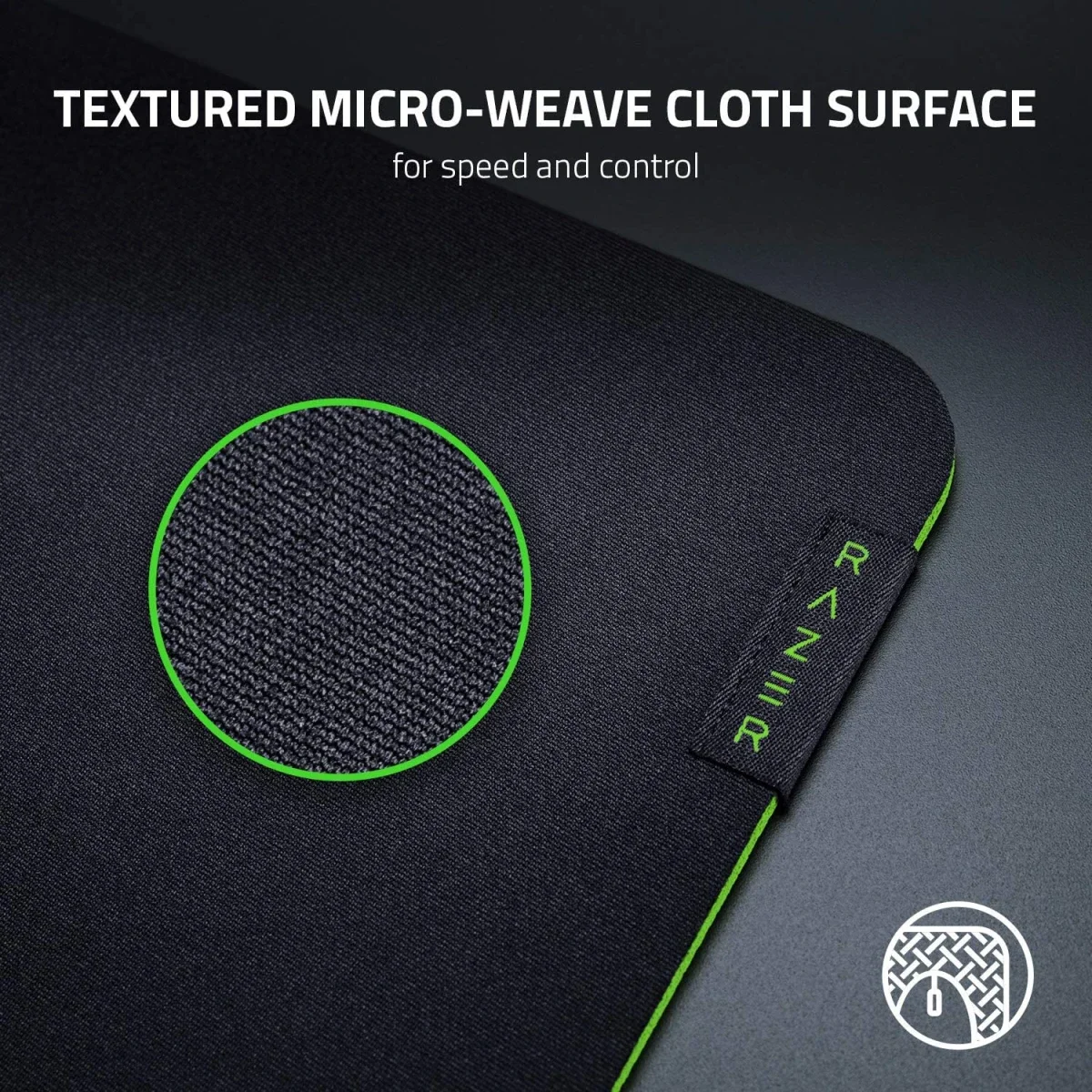 Razer Gigantus V2 Medium Cloth Gaming Mouse Pad - Classic Black - Thumbnail 3