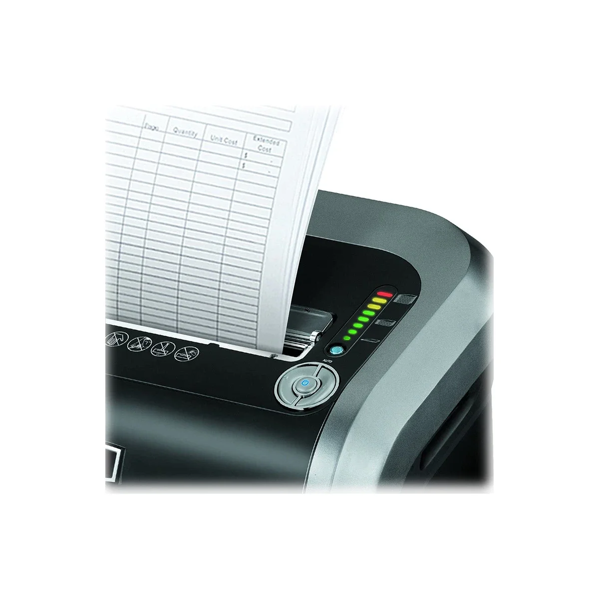 آلة تمزيق Fellowes Powershred 79Ci بتقطيع متقاطع، 16 ورقة، أسود/فضي داكن - Image 3