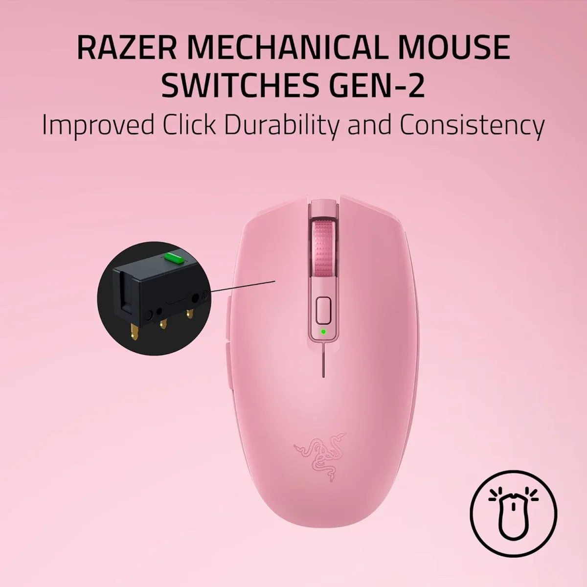 Razer Orochi V2 (2026) Wireless Gaming Mouse, 18K DPI, Quartz - Thumbnail 8
