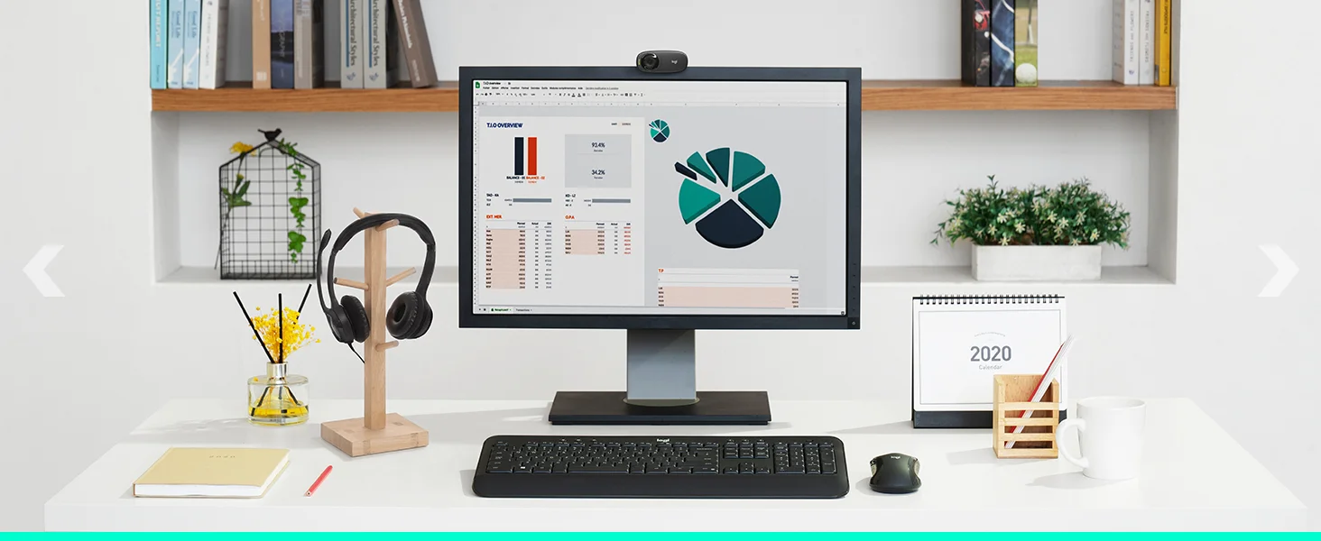 طقم كيبورد وماوس لاسلكي Logitech MK540 Advanced مع مستقبل Unifying - Image 15