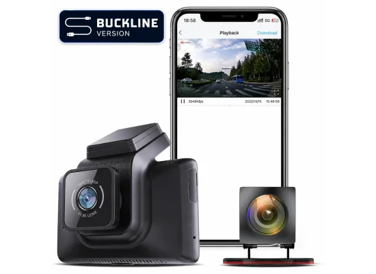 كاميرا سيارة مزدوجة HIKVISION أمامية 1440P وخلفية 1080P AE-DC4328-K5 (2CH) BUCKLINE - Image 7