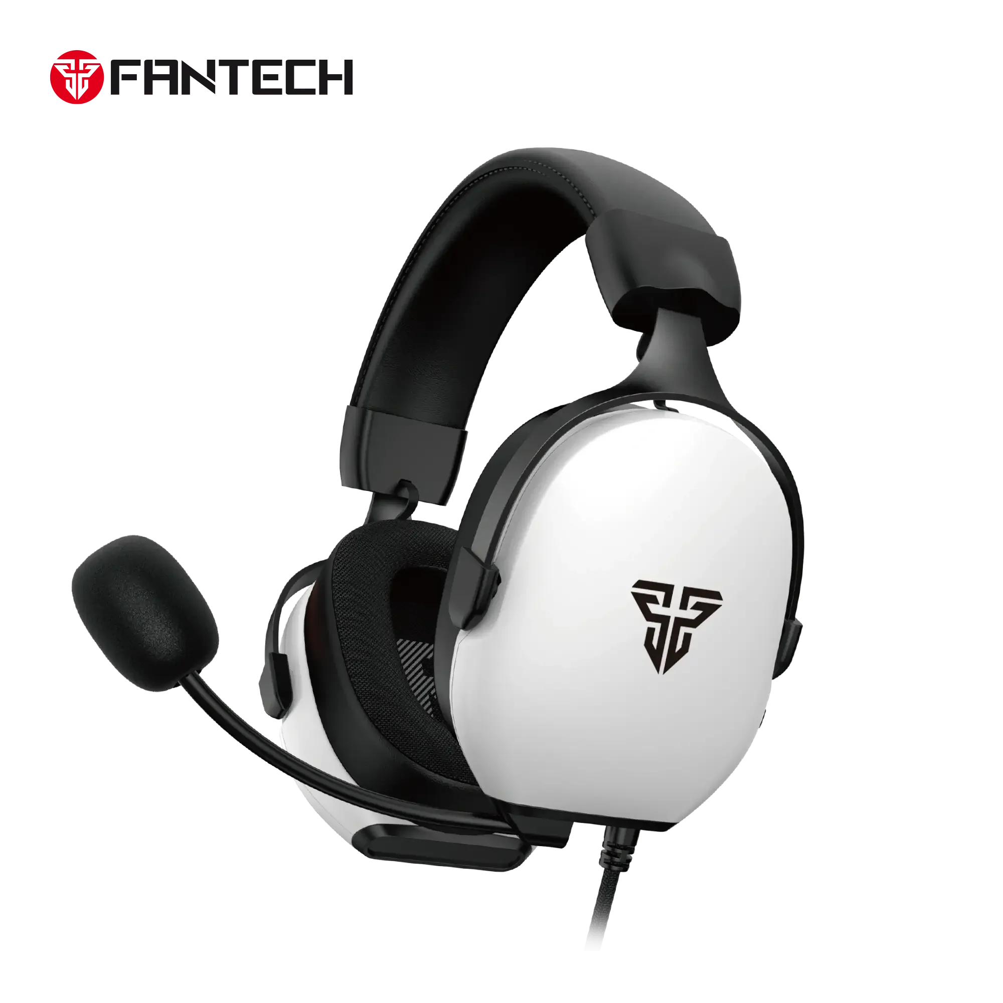 سماعه راس سلكيه للالعاب Fantech HG30 Carbon 7.1 Surround Sound - ابيض