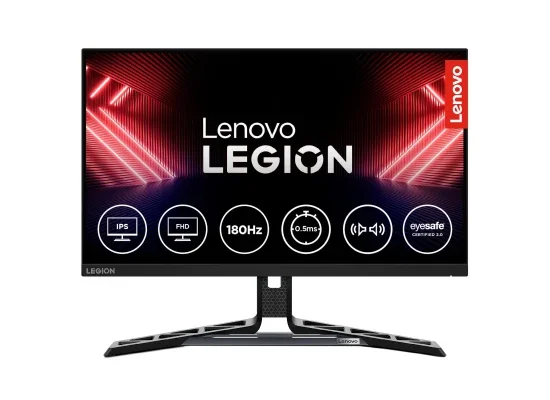 شاشة ألعاب Lenovo Legion R25i-30 مقاس 24.5 إنش FHD IPS بتردد 180 هرتز مع تعديل الارتفاع والميل والدوران الأفقي والعمودي - Image 7