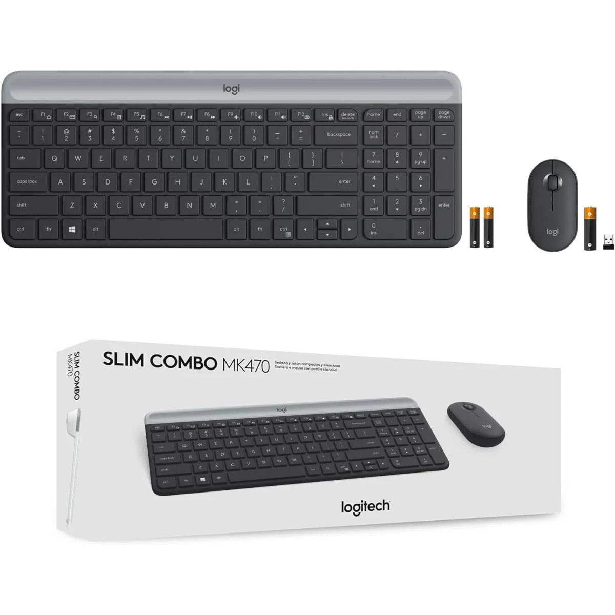 كيبورد وماوس Logitech MK470 Slim لاسلكي 2.4GHz بتصميم مدمج جرافيت - Image 7