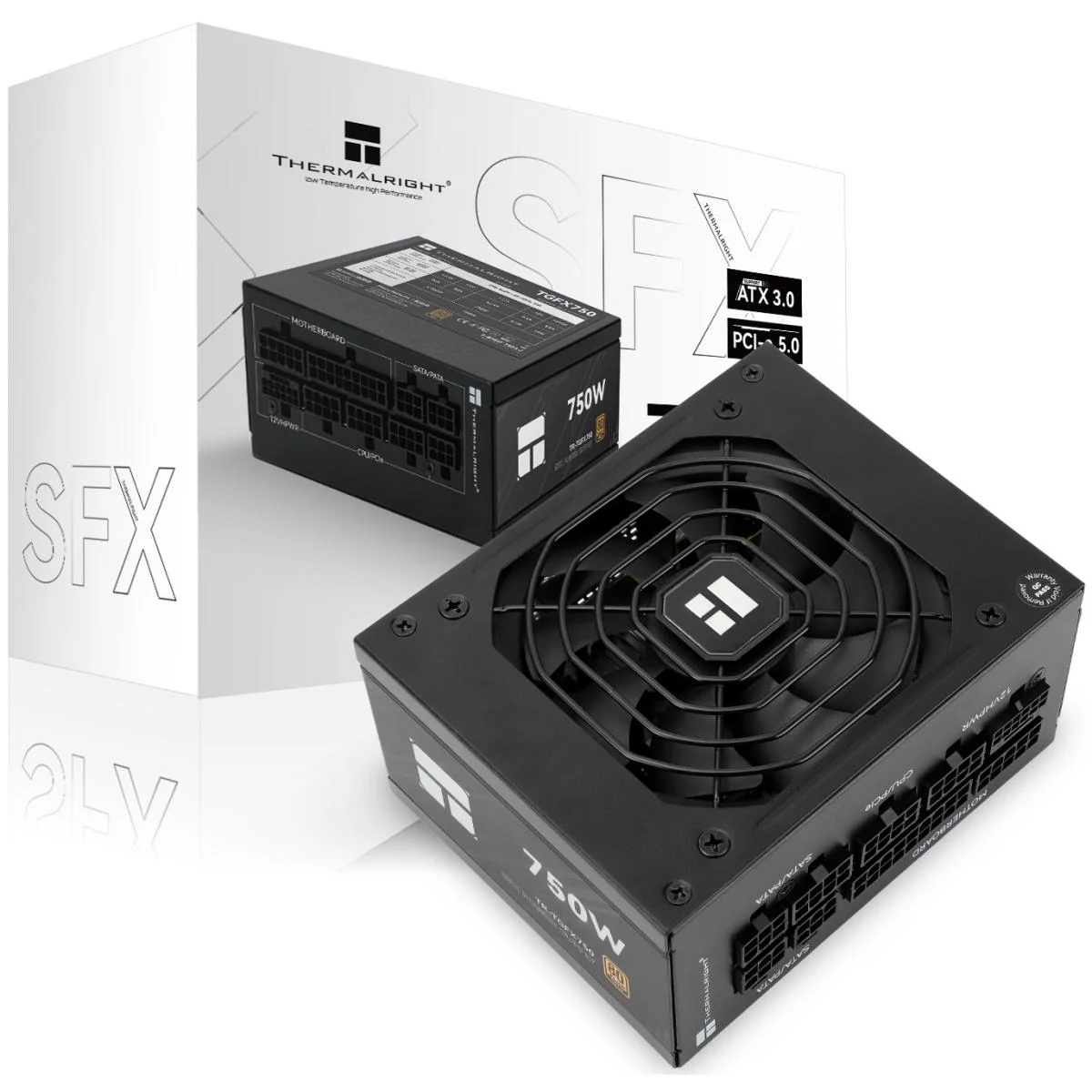 مزود طاقة Thermalright TGFX-750 بقدرة 750 واط SFX ذهبي 80 Plus معياري بالكامل