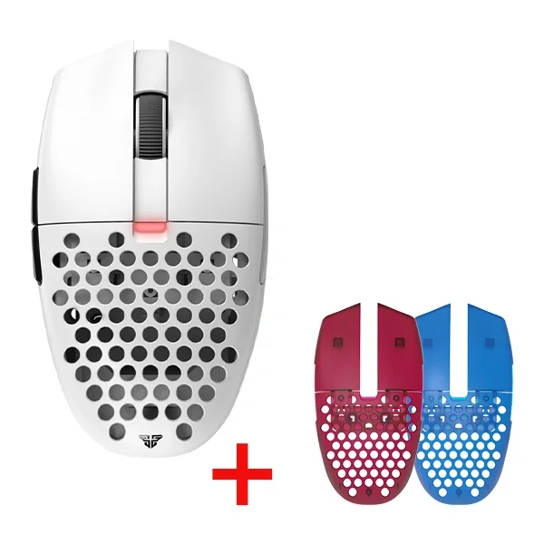ماوس ألعاب Fantech أبيض خفيف الوزن للغاية مع غطاء علوي MT01 Frost Top Shell Aria XD7 - Image 2