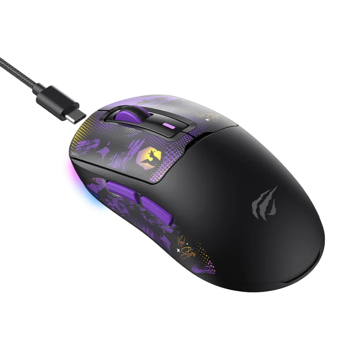 HAVIT MS969WB VKS Keyd Edition Tri-Mode RGB Gaming Mouse, 26,000 DPI - Thumbnail 3