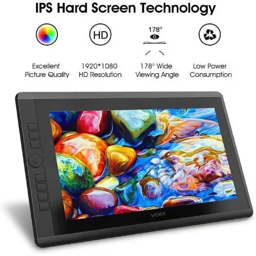 تابلت رسم VEIKK VK1560 Pro بشاشة 15.6 إنش وقلم - Thumbnail 3