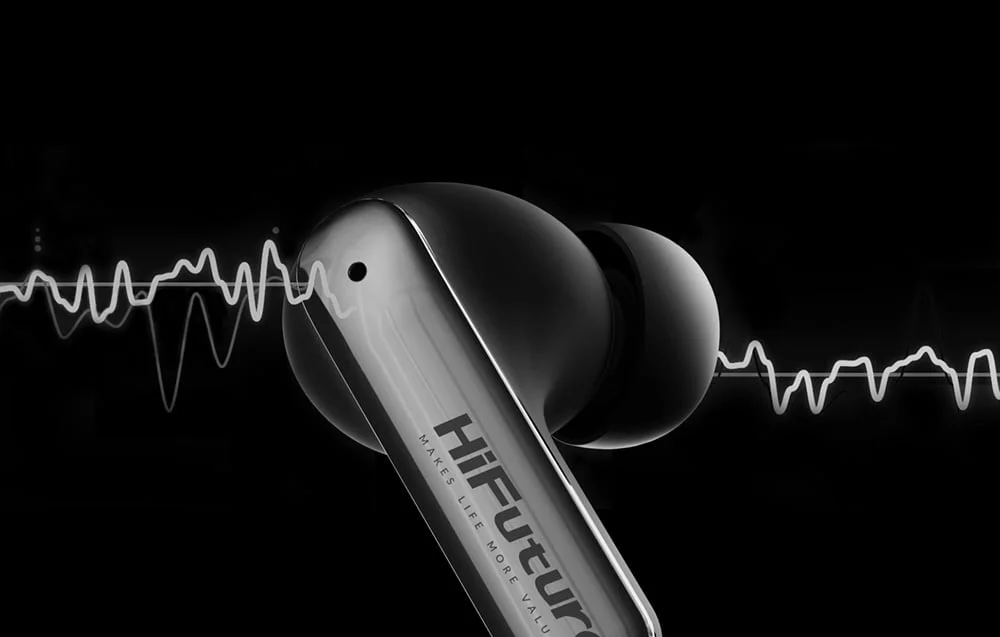 HiFuture Sonic Air TWS Earbuds with ENC, Bluetooth 5.3, 25 Hours Playtime, Black - Thumbnail 6