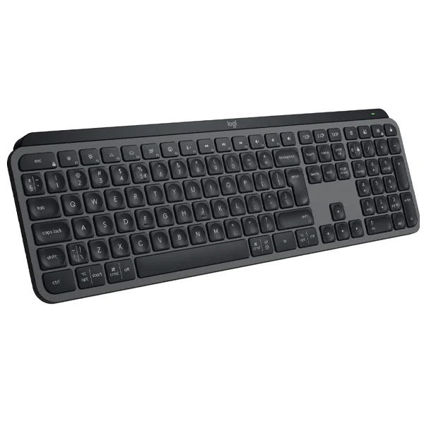 كيبورد Logitech MX Keys S Advanced لاسلكي وBluetooth بإضاءة ومفاتيح Low Profile - Graphite - Thumbnail 3