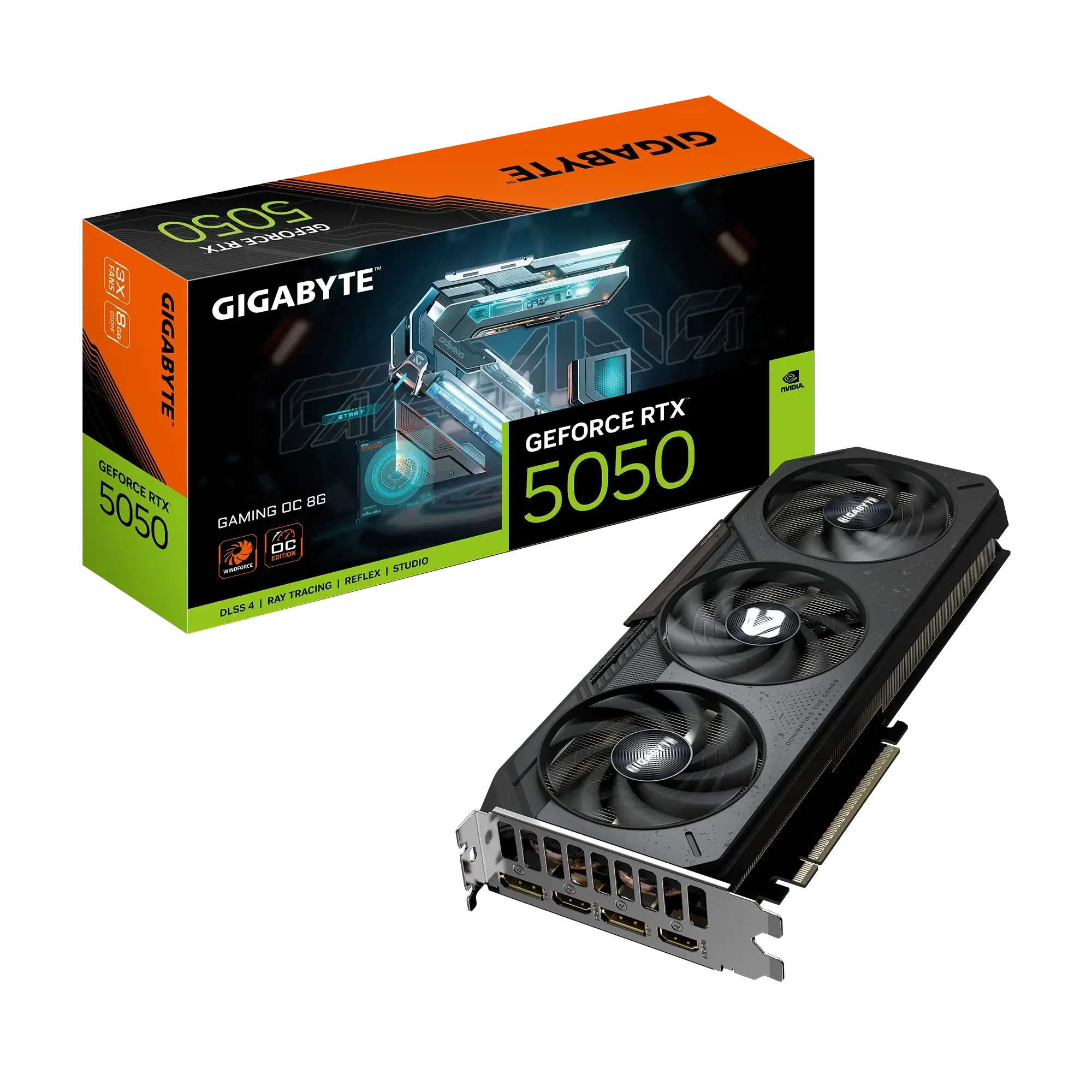 كرت شاشه GIGABYTE GeForce RTX 5050 GAMING OC 8GB GDDR6