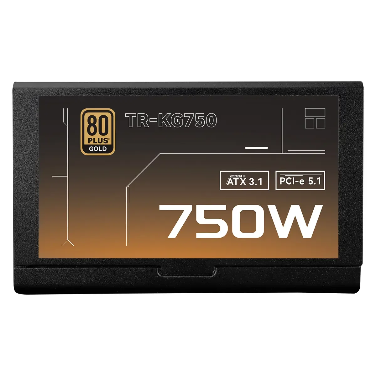 مزود كهرباء للكمبيوتر Thermalright KG-750 بقدرة 750W 80 Plus Gold معياري بالكامل - Thumbnail 2