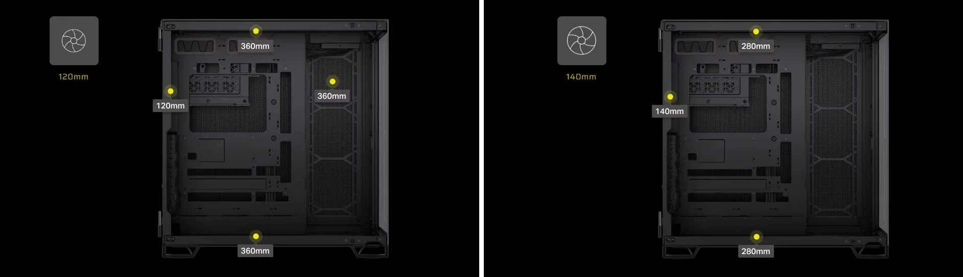 Corsair 6500X Dual-Chamber Mid-Tower PC Case – Black/Obsidian Aluminum – CC-9011283-WW - Image 12