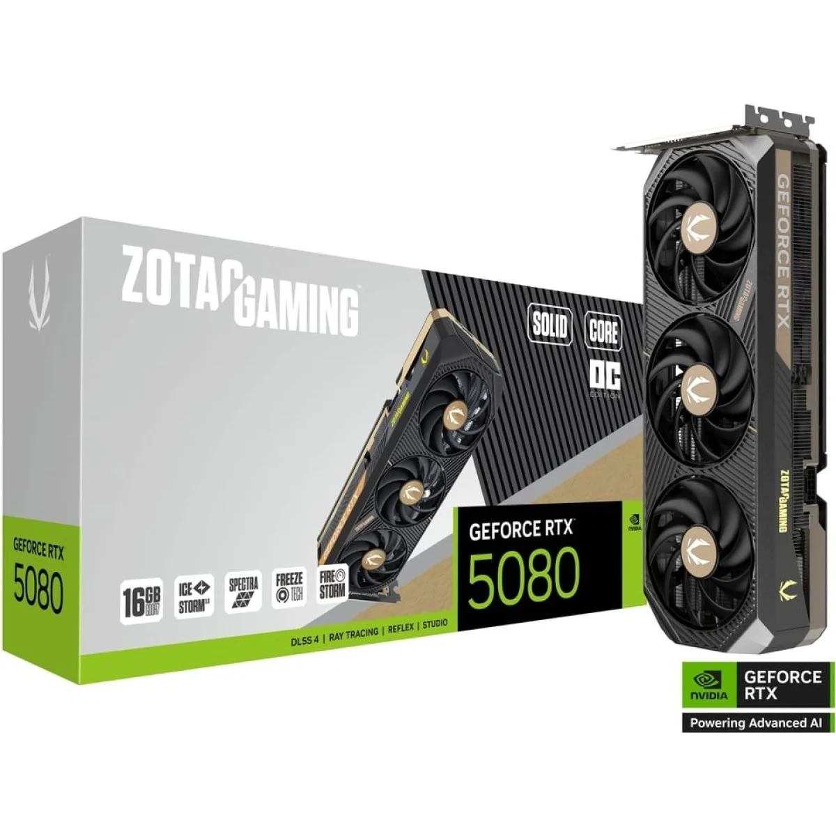 ZOTAC GAMING GeForce RTX 5080 SOLID CORE OC 16GB GDDR7 Graphics Card - Image 2