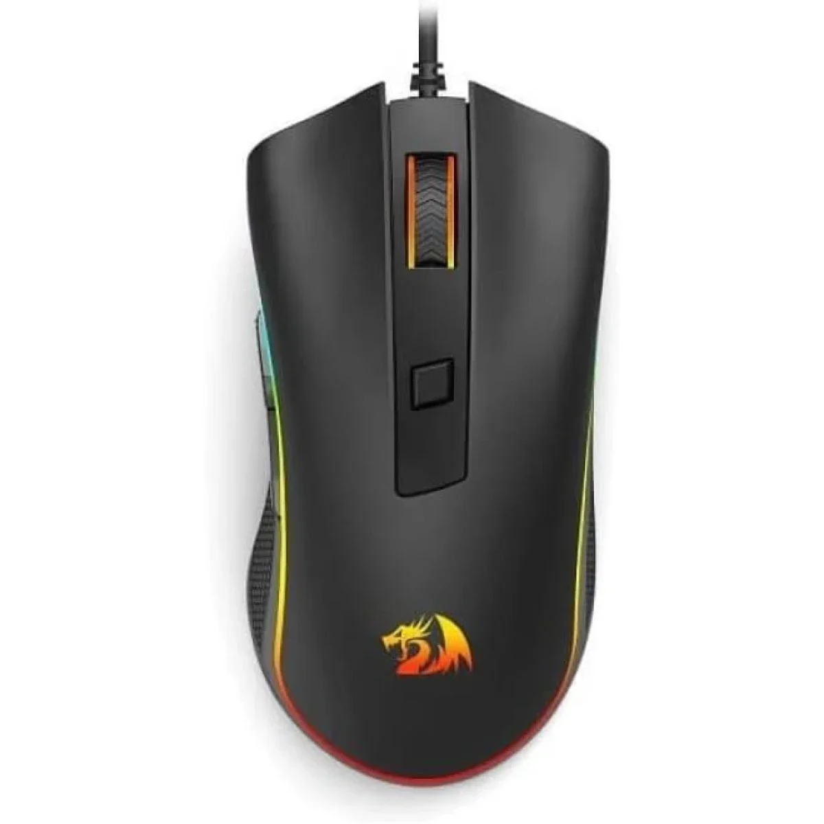 ماوس ألعاب سلكي Redragon M611-RGB بإضاءة RGB ودقة 12800 DPI - أسود - Thumbnail 2