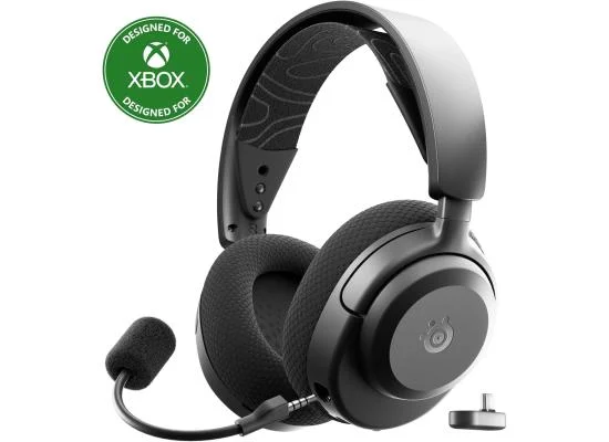 سماعة ألعاب SteelSeries Arctis Nova 3X لاسلكية متعددة المنصات ببطارية حتى 40 ساعة، أسود