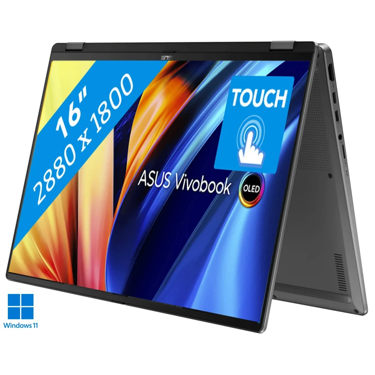 Asus Vivobook 16 Flip TP3607SH 16-inch OLED 3K 120Hz Touch Laptop Core Ultra 7 256V RTX 5050 - Image 1