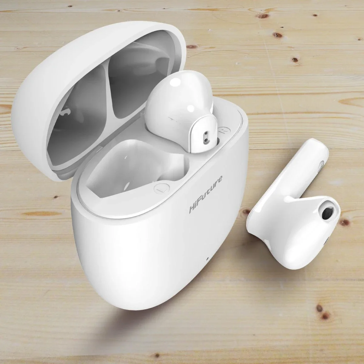 سماعات أذن لاسلكية HiFuture ColorBuds2 TWS بتقنية Bluetooth 5.3 ووقت تشغيل 20 ساعة - أبيض - Image 3