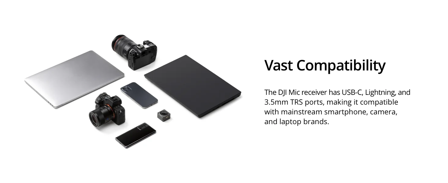DJI Mic Wireless Microphone System with 2 TX, 1 RX & Charging Case, 250m Range, 15-Hour Battery - Thumbnail 16