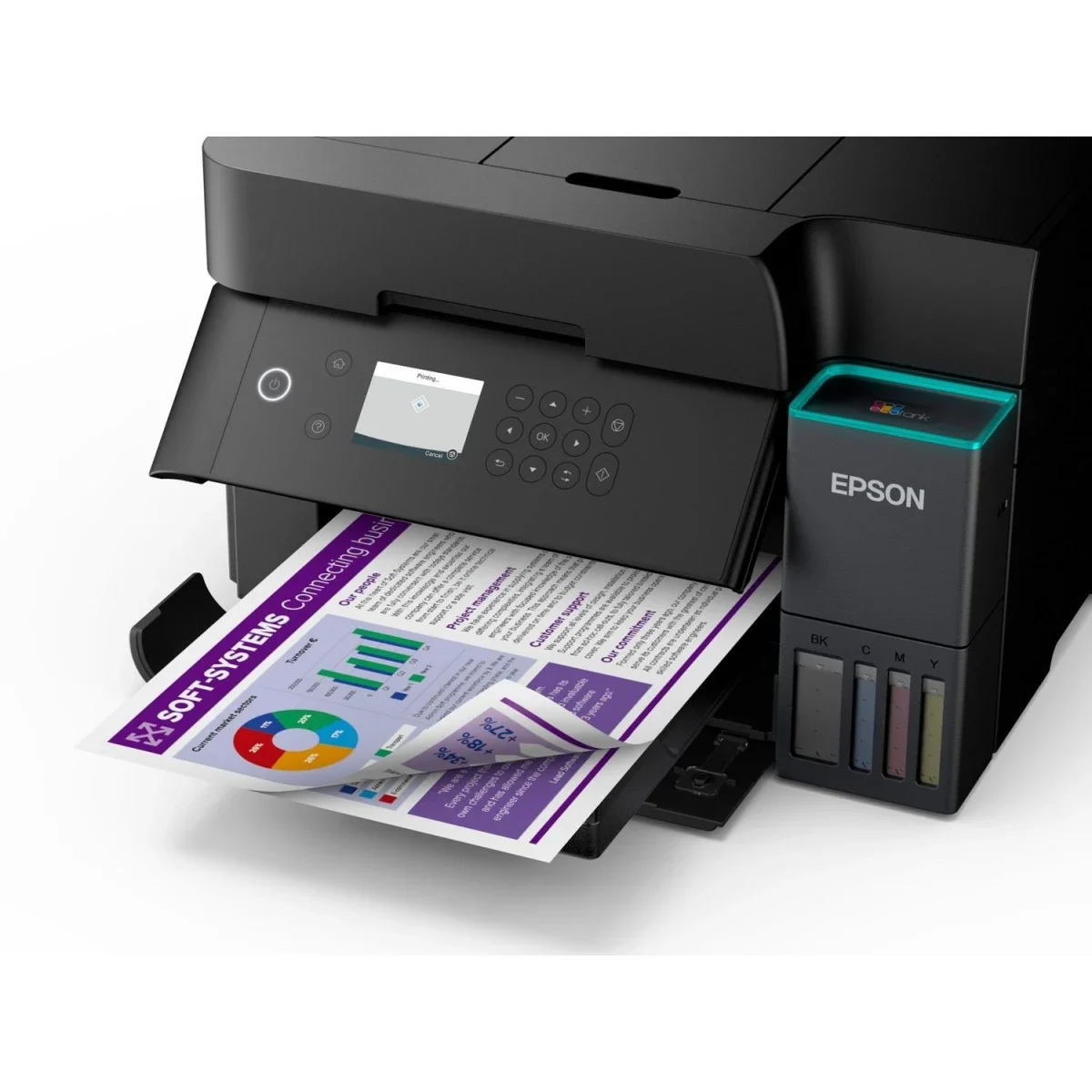 EPSON EcoTank L6370 A4 Wi-Fi Duplex All-in-One Ink Tank Printer, Heat-Free Technology, Up to 8,500-Page Ink Yield for Small & Mid-Sized Businesses - Image 5