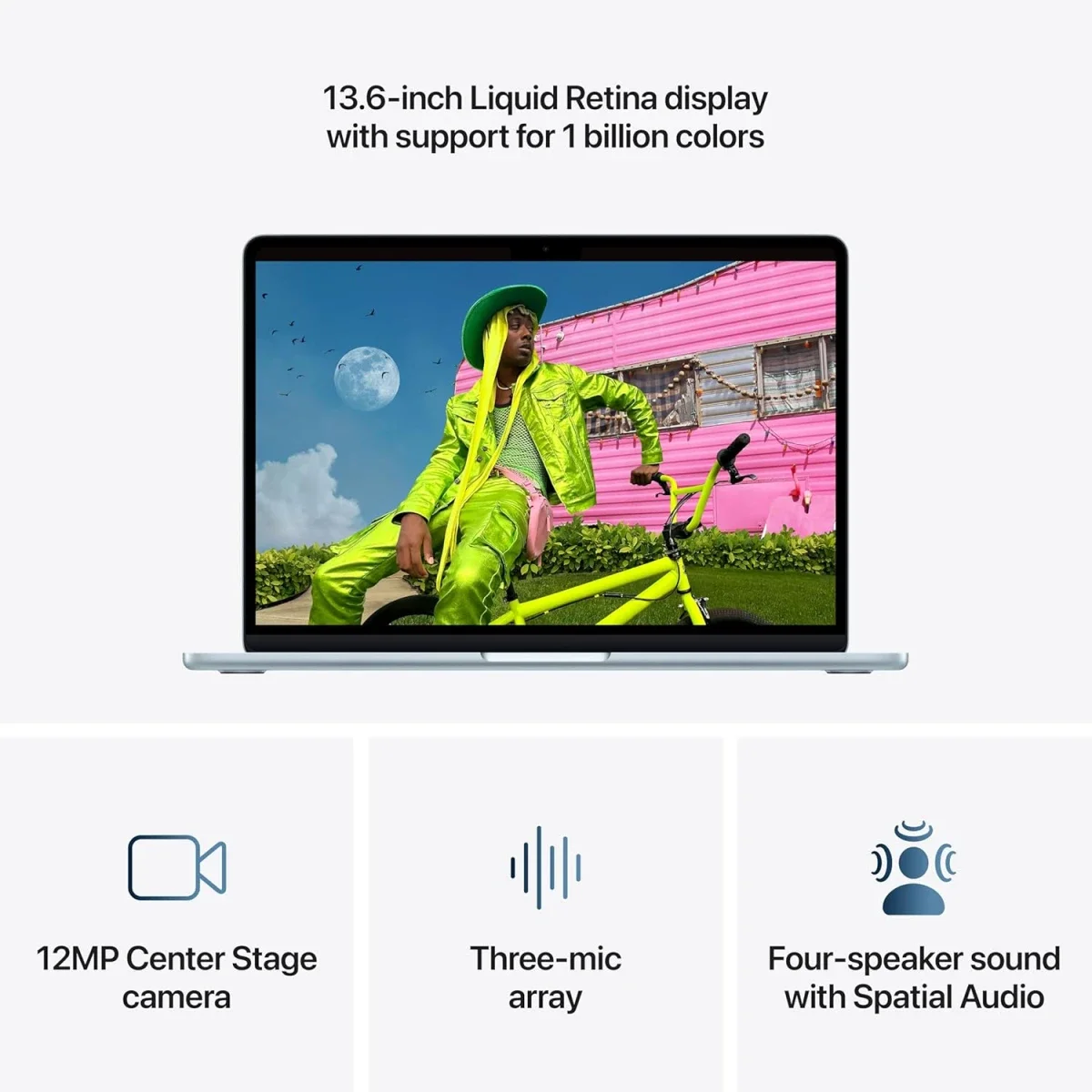 Apple MacBook Air 13.6-inch (2026) M5 10-Core CPU 8-Core GPU 16GB RAM 512GB SSD Sky Blue - Image 6