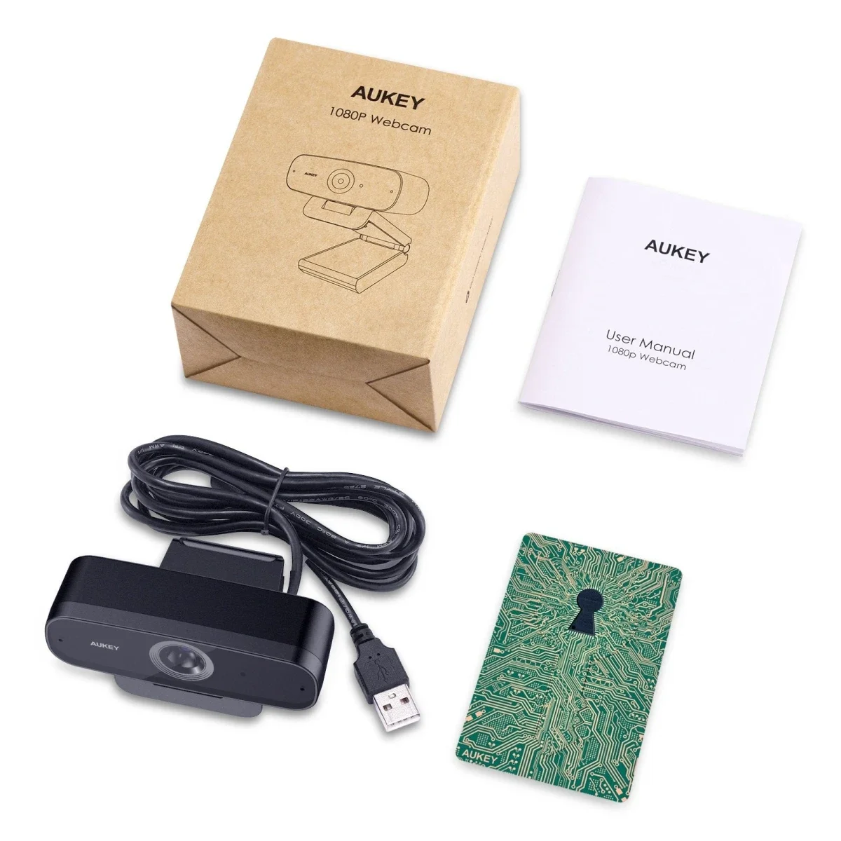 AUKEY PC-W3 Impression 1080p Full HD USB Webcam with Dual Stereo Microphones - Image 5