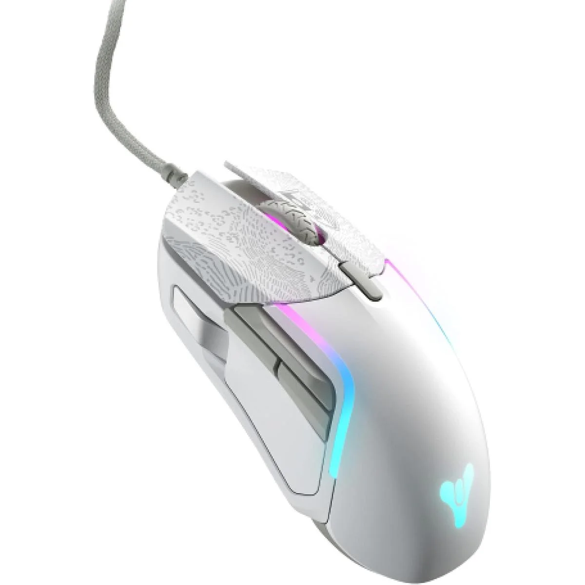 ماوس ألعاب SteelSeries Rival 5 Destiny 2 Limited Edition سلكي بإضاءة Prism RGB، 18000 CPI - Image 2