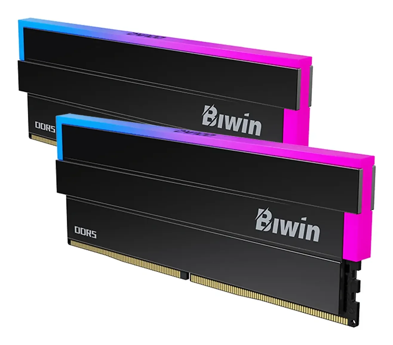 رام Biwin DW100 سعة 32GB (16GBx2) DDR5 بسرعة 6800MHz CL32 - Thumbnail 2