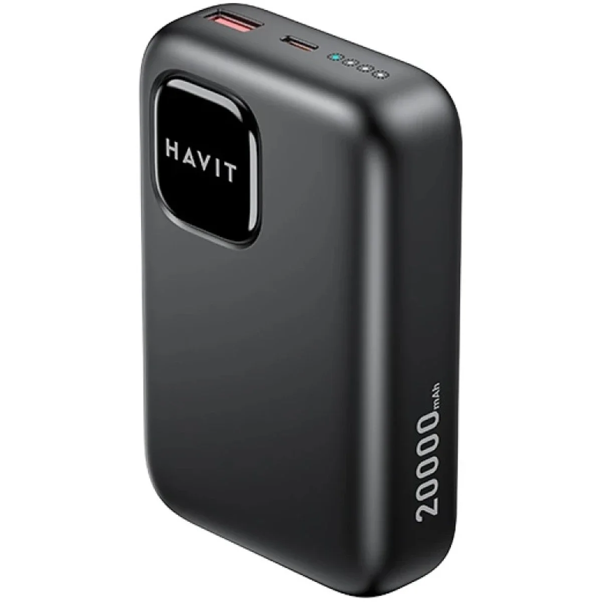 باور بانك HAVIT PB34 بسعة 20000mAh وشحن سريع 22.5W مع USB-A وUSB-C - رمادي - Thumbnail 2