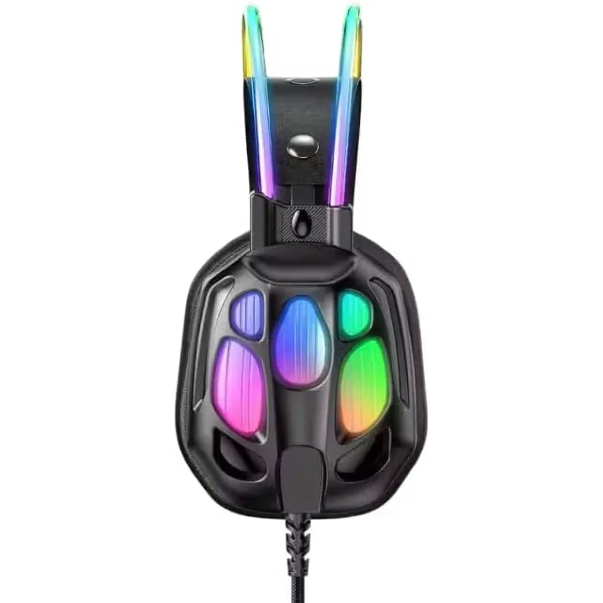 ONIKUMA X89 Gaming Headset with 3.5mm Jack, Surround Sound and RGB Lighting - Black - Thumbnail 3