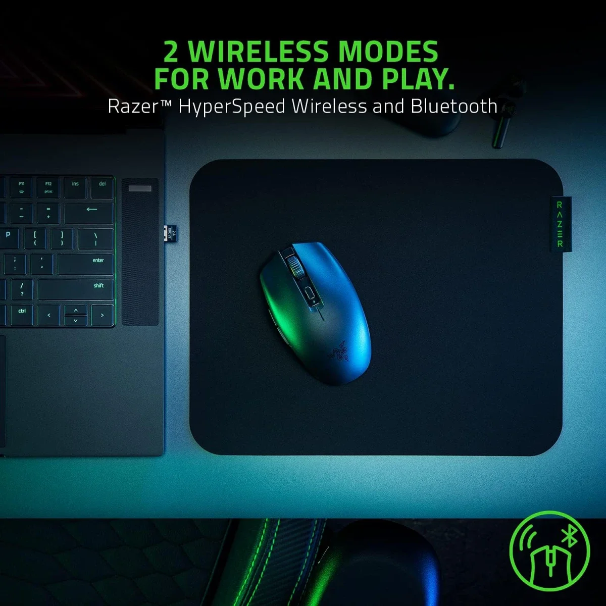 Razer Orochi V2 (2026) Wireless Gaming Mouse, 18K DPI, White - Thumbnail 3