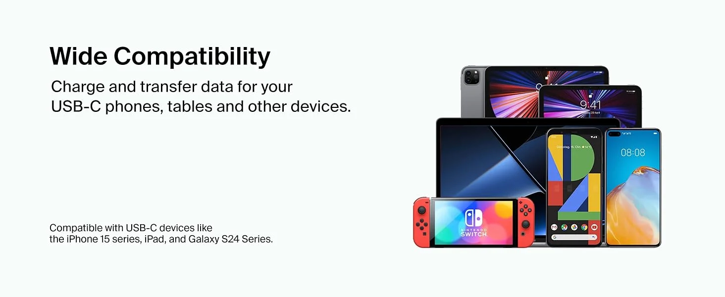 كابل Belkin CAB003BT1MWH BoostCharge USB-C إلى USB-C للشحن السريع 1 متر أبيض - Thumbnail 14