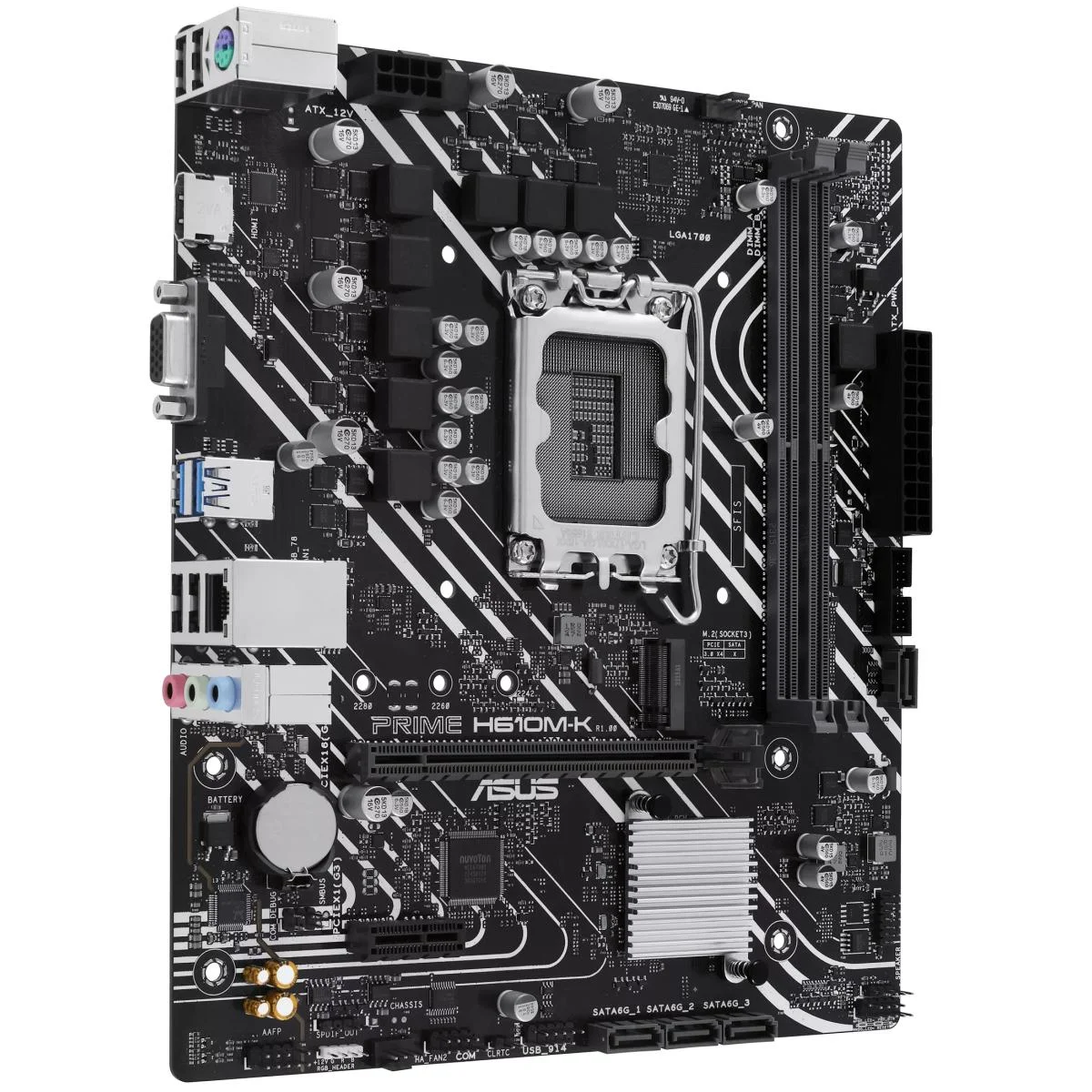 Asus PRIME H610M-K DDR5 LGA 1700 Micro-ATX Motherboard - Image 2