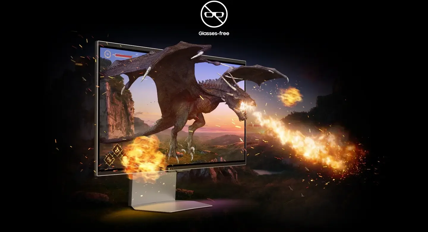 شاشة ألعاب Samsung Odyssey G90XF 3D FG900 مقاس 27 إنش 4K 165Hz 1ms - Image 5