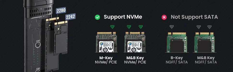 Ugreen M.2 NVMe SSD Enclosure with USB-C and USB-A, 10Gbps - Thumbnail 15