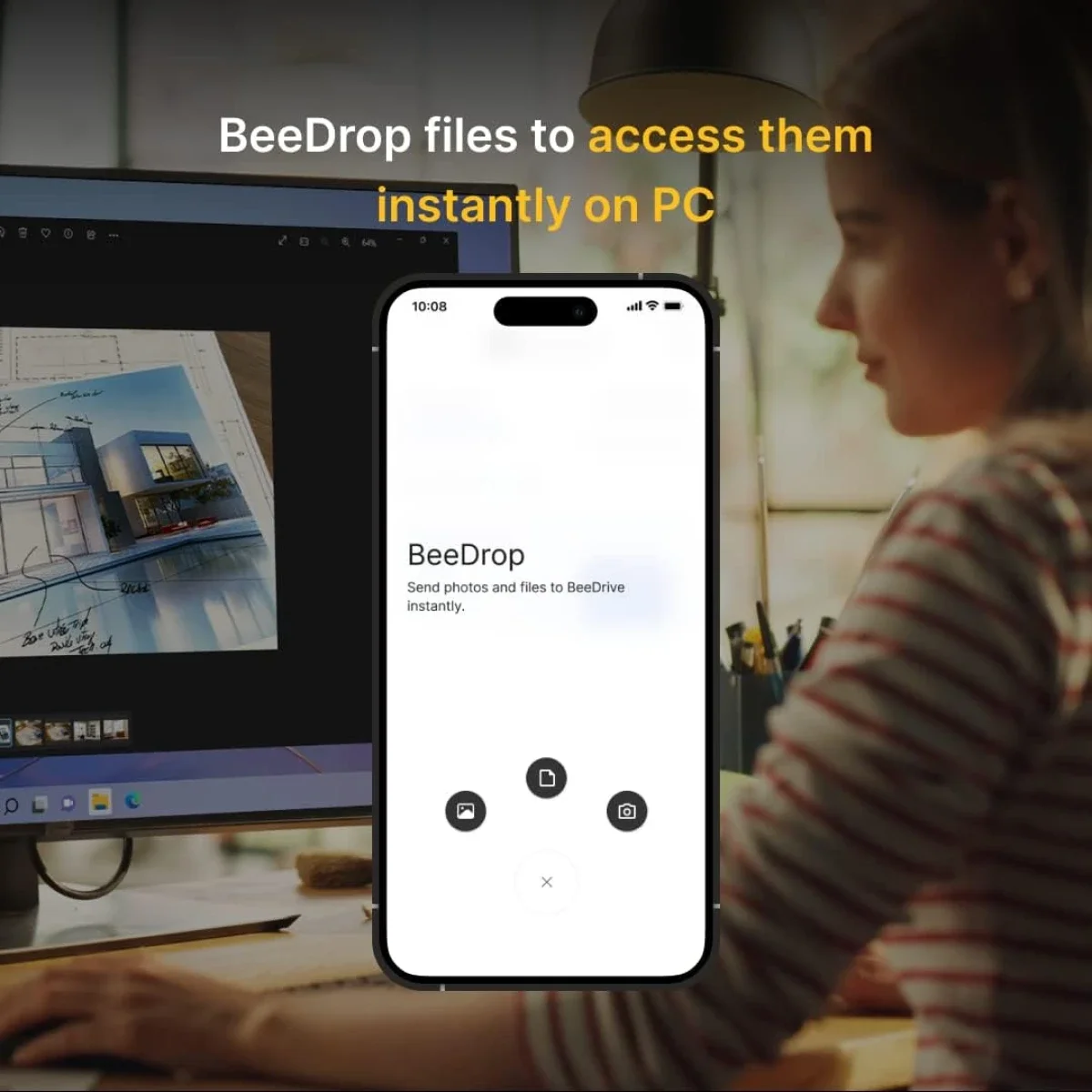 Synology BeeDrive 2TB Pocket External SSD USB-C USB 3.2 Gen 2 Up to 1050MB/s Black - Thumbnail 7