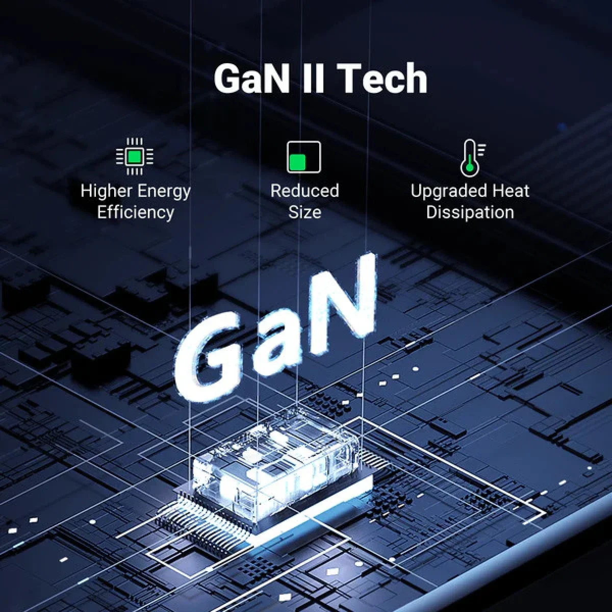 شاحن حائط Ugreen Nexode 65W GaN بمنفذ USB-C و3 منافذ - Thumbnail 4