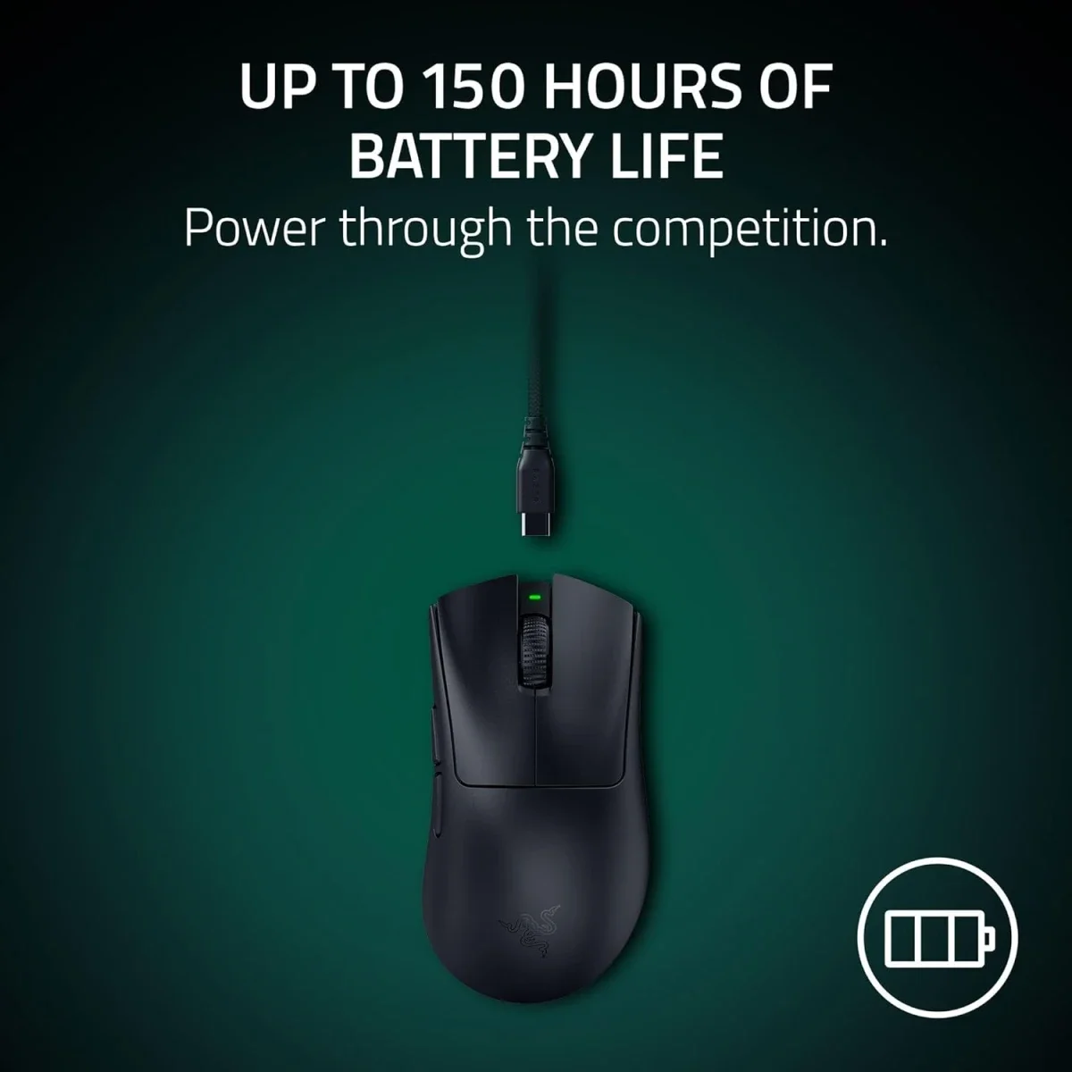 Razer DeathAdder V4 Pro Wireless Gaming Mouse, 56g, HyperSpeed Wireless Gen-2, Focus Pro 45K Gen-2 Sensor, Gen-4 Optical Switches, Optical Scroll Wheel, Up to 150 Hr Battery - Image 6